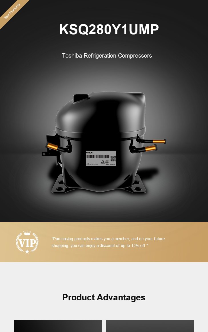 Toshiba Compressor KSQ280Y1UMP, technical parameters pdf, structure diagram